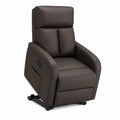 Relaxsessel mit manueller Liegefunktion dunkelbraun PU-Kunstleder 84 x 95 x 104 cm