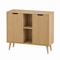 Sideboard Eichenoptik aus MDF rechteckig 100 x 40 x 90 cm