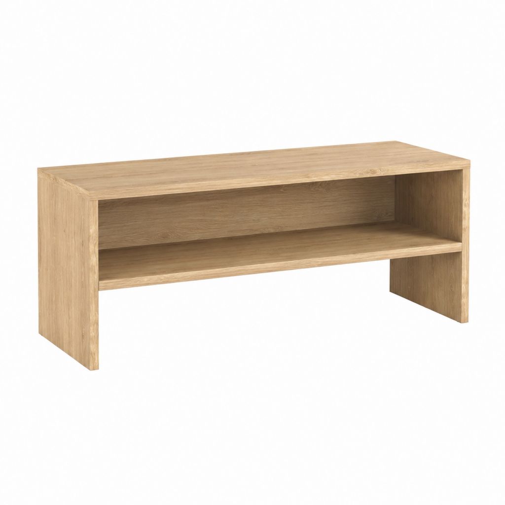 TV-Lowboard Eiche-Optik Holzwerkstoff rechteckig 120 x 40 x 50 cm mit offenem Fach