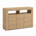 Sideboard Eiche hell Spanplatte rechteckig 120 x 40 x 100 cm